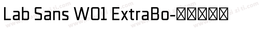 Lab Sans W01 ExtraBo字体转换